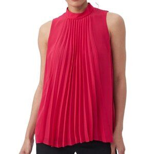 Trina Turk 'Farasha' Sleeveless Pleated A-Line Top, Fairy Fuchsia